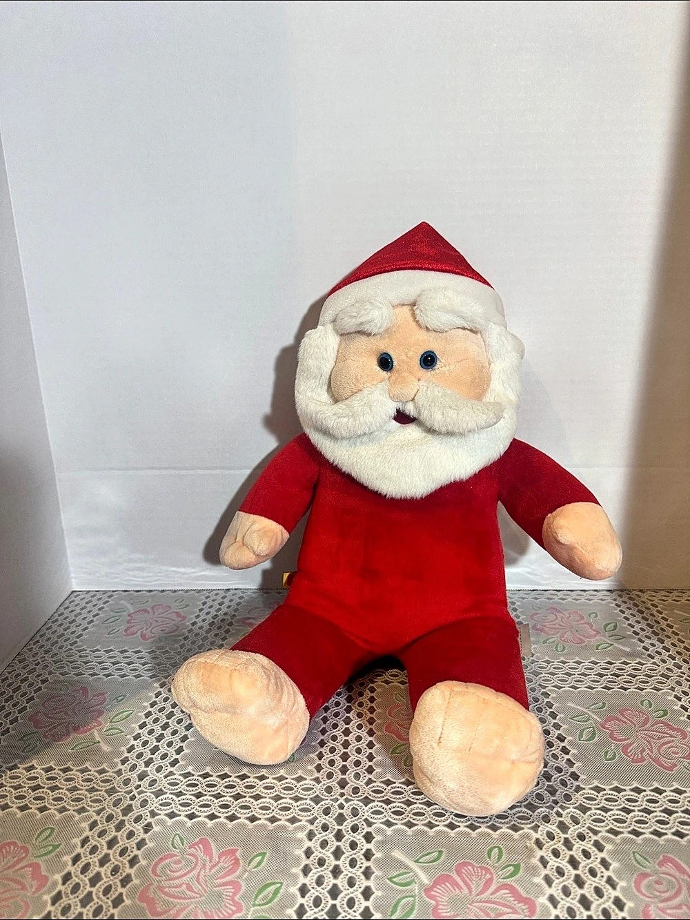Build-A-Bear Workshop Santa Claus Bear Plush Toy Red & White